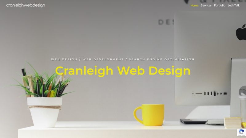 Cranleigh Web Design website by evince